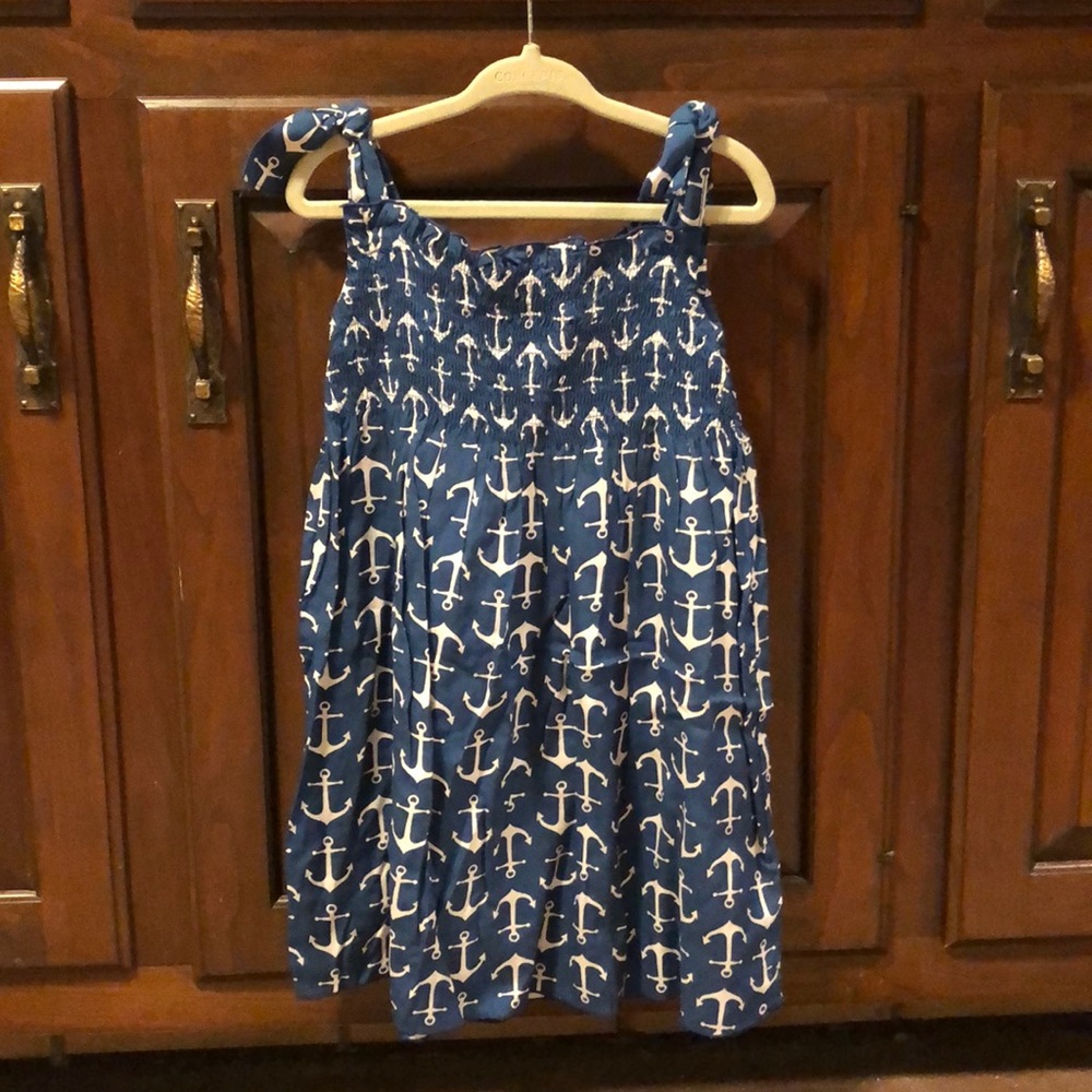 Tybee Island AUDREY Anchor Boho Sundress 2T-4T